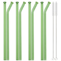 Axyaa Glass Straw Set with Brush - Bar Accessories & Reusable Straws