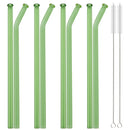 Axyaa Glass Straw Set with Brush - Bar Accessories & Reusable Straws