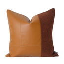 Axyaa Nordic Orange Stitching Sofa Cushion - Square Pillow for Home and Hospitality