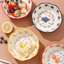Axyaa Flower Fruit Pattern Ceramic Bowl Set