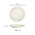 Axyaa Vintage Ceramic Double Ear Salad Bowl for Restaurant and Home