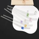 Axyaa Glass Straws: Reusable Transparent Drinking Straws for Tea, Coffee, and Cocktails
