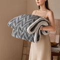 Axyaa Flannel Warm Blanket: Soft, Cozy, Multi-Purpose Sofa Blanket for Spring/Autumn
