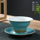 Axyaa Retro Flower Ceramic Coffee Cup Set - Japanese Style Home Decor