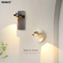 Axya Modern LED Wall Lamp for Home Living Room, Black/White, Rotatable Spotlight