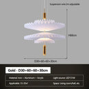 Axyaa Modern Pleated Chandelier for Restaurant & Bar Counters