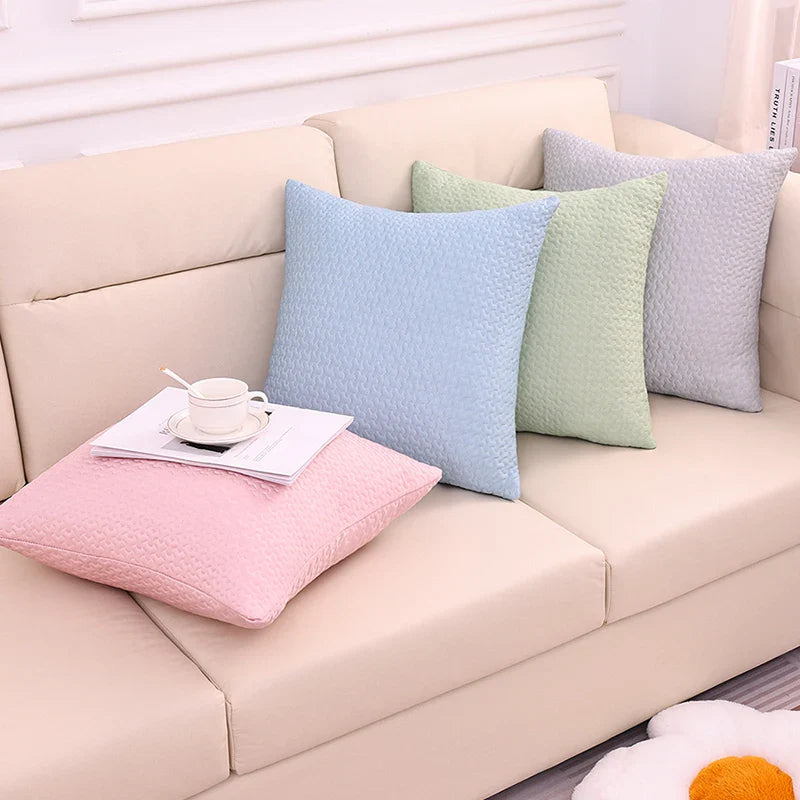 Axyaa Three-Leaf Clover Pillow Cover: Breathable, Dust Protection, Cute Design
