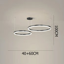 Axyaa Modern Acrylic LED Pendant Light for Living and Dining Room