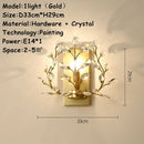 Axyaa Crystal Leaf LED Chandelier: Nordic Modern Luxury for Bedroom and Restaurant