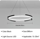 Axyaa LED Round Chandelier for Home Decor in Living Room, Dining Room - Simple Design
