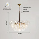 Axyaa Modern Bedroom LED Bubble Glass Pendant Light Warm Atmosphere and Eye Protection