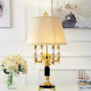 Axyaa Modern Black Crystal Table Lamp - Stylish Bedroom Lighting
