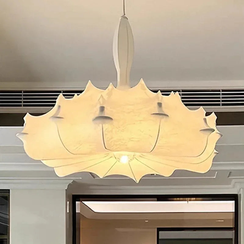 Axyaa Wabi Sabi Silk Pendant Lights: Modern Home Decor Chandelier