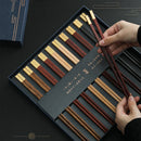 Axyaa Premium Wood Chopsticks Set - High-end, Anti-mold Solid Wood Chopsticks