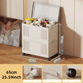 Axyaa Toy Storage Box on Wheels - 55/65/75cm, Bedroom Organizer for Toys & Clothes