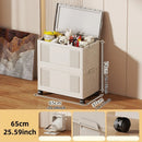 Axyaa Toy Storage Box on Wheels - 55/65/75cm, Bedroom Organizer for Toys & Clothes
