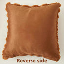 Axyaa Red Solid Cushion Cover Soft Pillowcase for Home Decor Sofa Bedroom