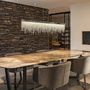 Axyaa Luxury Crystal Chandelier LED Hanging Light Fixture Gold/Black Island Pendant Lamp