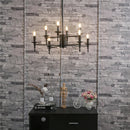 Axya Simple LED Candle Chandelier Iron Art Pendant Light for Living Room Kitchen.