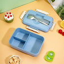 Axyaa Kids Bento Box 3-Compartment Microwavable Lunch Container for School, Picnic & Travel