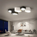 Axyaa Nordic Cube Dimmable Ceiling Light - Modern Wrought Iron Bedroom Lamp