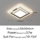 Axyaa Modern LED Ceiling Light Black Indoor Lamp for Bedroom, Living Room, Balcony