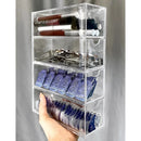 Axyaa Acrylic Contact Lens & Cosmetics Organizer - Large Capacity Rack for Daily Use