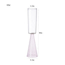 Axyaa 225ml Two Tone Glass Goblet Set Champagne Flute Cone Shape Base