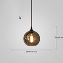 Axyaa Electroplated Smoke Grey Glass Pendant Light for Nordic Modern Luxury Living & Dining Rooms