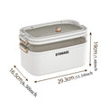 Axyaa 3-Tier Transparent First Aid Organizer Box with Lockable Pill Case