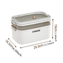 Axyaa 3-Tier Transparent First Aid Organizer Box with Lockable Pill Case