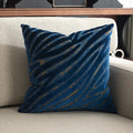 Axyaa Zebra Print Velvet Square Pillow Cover for Sofa Couch Living Room Bedroom