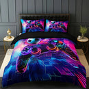 Axyaa 3D Basketball Controller Quilt Cover Set with 2 Pillowcases, High-definition Printing
