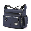 Axyaa Oxford Shoulder Bag: Large Capacity, Multi-Layer Pocket, Casual Men's Fashion Crossbody
