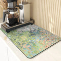 Floral Pattern Kitchen Coasters Set by Axyaa