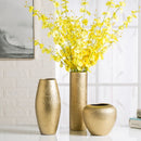 Axyaa Gold Ceramic Ball Vase: Modern Art for Home, Office Decor & Gifting