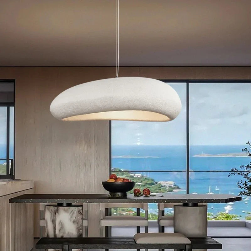 Axyaa Wabi Sabi Wind Chandeliers: LED E27 Pendant Lamps, Nordic Resin Design.