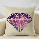 Axyaa Geometry Cushion Cover - 45x45cm Linen Pillow Case for Home Decor