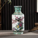 Axyaa Modern Chinese Jingdezhen Ceramic Powder Color Vase Arrow Tube