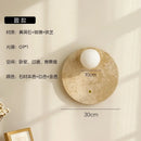 Axyaa Wabi Sabi Stone Wall Sconce, Nordic Style Bedroom Living Room Lamp