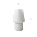 Axyaa Glass Decor Table Lamp - Bedroom & Living Room Dimmable Bedside Lighting