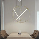 Axyaa Modern Round Pendant Lamp - Luxury Designer Hanging Light for Home, Kitchen, and Hotel