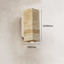Axyaa Yellow Travertine Corridor Lamp H23cm: Scandinavian LED Wall Light for Living Room