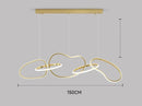 Axyaa Golden Vintage LED Pendant Light Chandeliers