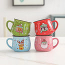 Axyaa Santa Cartoon Christmas Mousse Mug for Home & Office, Kids Xmas Gift