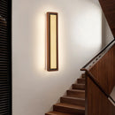 Axyaa Black Walnut Wall Lamp- Modern Chinese Style Bedroom Hallway Lighting