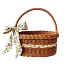 Axyaa Willow Rattan Flower Basket: Handmade, Sturdy, Wedding & Home Decor