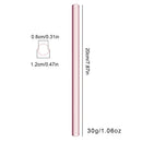 Axyaa Glass Boba Straws Set – Wide Clear Reusable Smoothie Straws for Bubble Tea