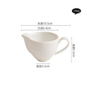 Axyaa Ceramic Tableware Set: Gravy Boat, Sauce Pot, Milk Jug, Milk Can, White Cup, Porcelain Seasoning Tools