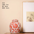 Blue White Porcelain Tea Jar Ceramic Vase Axyaa Storage Organizer Jar